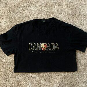 Black Porsche Canada Tee Shirt